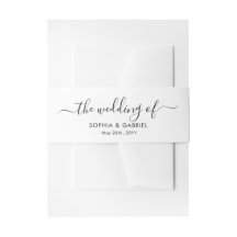 Chique kalligrafie bruiloft uitnodiging