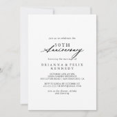 Chique kalligrafie Elegant 50-jarig huwelijksjubil Kaart (Voorkant)