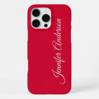 Chique kalligrafie Elegant Cherry Red gepersonalis