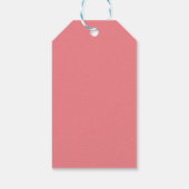 Chique kalligrafie Elegante kersenrode personalisa Cadeaulabel (Achterkant)