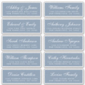 Chique kalligrafie huwelijksgast adreslabels sticker (Voorkant)