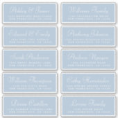 Chique kalligrafie huwelijksgast adreslabels sticker (Voorkant)