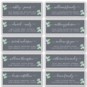 Chique kalligrafie huwelijksgast adreslabels sticker (Voorkant)