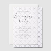 Chique kalligrafie huwelijksverjaardag vellum uitnodigingen (Offset (Uitnodiging))