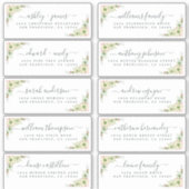 Chique kalligrafie kerst gastadreslabels sticker (Voorkant)