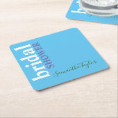 Chique kalligrafie minimalistisch Vrijgezellenfees Kartonnen Onderzetters (Schuin)