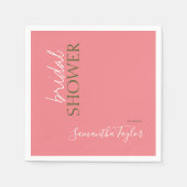 Chique kalligrafie minimalistisch Vrijgezellenfees Servet (Voorkant)