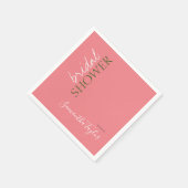 Chique kalligrafie minimalistisch Vrijgezellenfees Servet (Hoek)