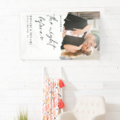 Chique kalligrafie moderne foto repetitie diner spandoek (Insitu)