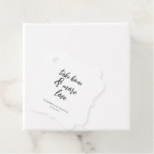 Chique kalligrafie nemen thuis en meer liefde brui bedankjes labels (In situ)