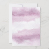 Chique kalligrafie Roze waterverf Rehearsal Dinner Kaart (Achterkant)