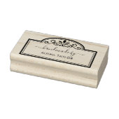 Chique kalligrafie Script Handgemaakt door Wood Ar Rubberstempel (Stempel)