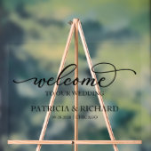 Chique Kalligrafie Welkom op ons bord (Neutraal)