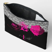 Chique kant & Rozen gepersonaliseerd Etui (Open)