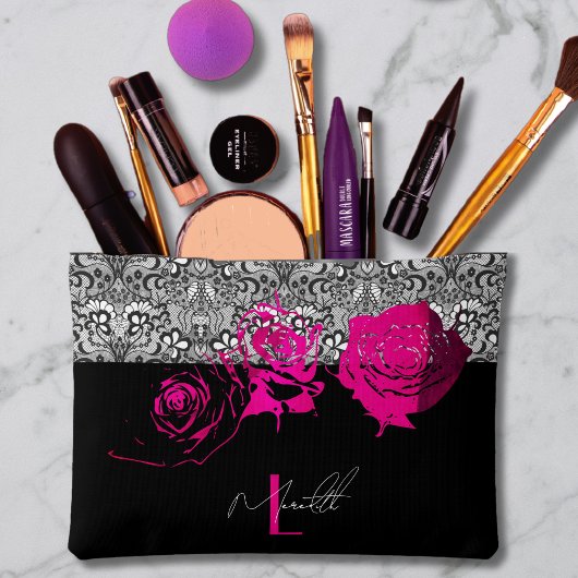 Chique kant & Rozen gepersonaliseerd Etui