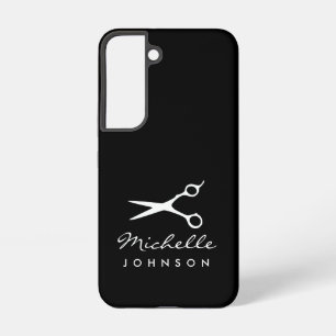 Chique kapper barbier schaar logo samsung galaxy hoesje