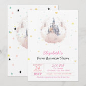 Chique kasteel wolken prinses harten sprookje kaart (Voorkant / Achterkant)