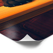 Chique kat drinkt whiskey perfect poster (Hoek)