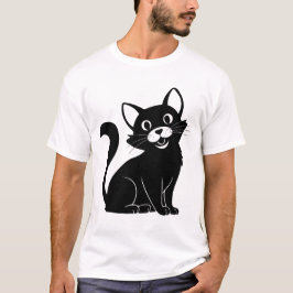 Chique kat: Vector ontwerp T-shirt