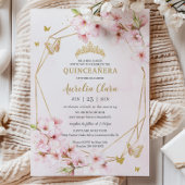 Chique kersenbloesems bloemenquinceañera zoet 16 kaart