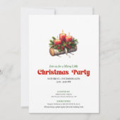 Chique Kerst decor invitatie bewerkbare lay-out Kaart (Voorkant)