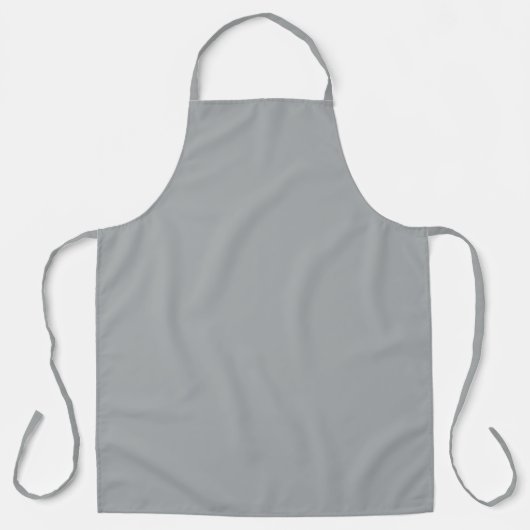 Chique Kerst Zilver Winter Effen Kleur Schort (Voorkant)
