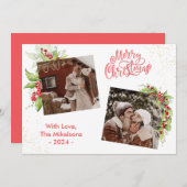 Chique Kerstbessen Prettig Kerstfeest 2 Foto Vakan Feestdagenkaart (Voorkant / Achterkant)