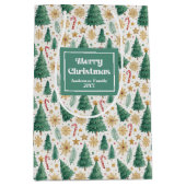 Chique kerstbomen cadeautas met aangepaste kerstla (Voorkant)