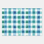 Chique kerstbomen Plaid Roze Bloemen Inpakpapier Vel (Voorkant 2)