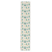 Chique Kerstbomen Vakantiedinertafel Runner Medium Tafelloper (Voorkant)