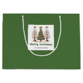Chique kerstboom luipaardprint cadeautas op maat (Voorkant)