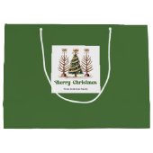 Chique kerstboom luipaardprint cadeautas op maat (Achterkant)