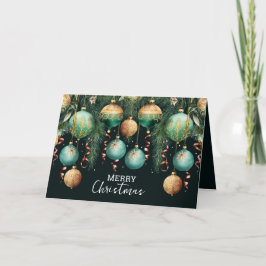 Chique kerstboomornamenten Bedrijf Kaart