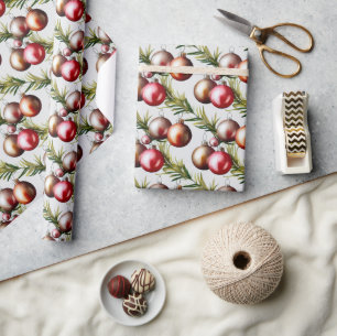Chique kerstboomornamenten Holiday Cadeaupapier