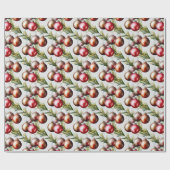 Chique kerstboomornamenten Holiday Cadeaupapier (Vlak)
