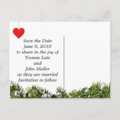 Chique kerstfoto Bewaar de datum Aankondigingskaart (Achterkant)