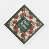 Chique Kerstkrans Servetten Persoonlijke Cadeau (Hoek)