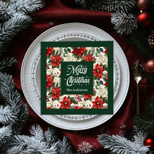 Chique Kerstkrans Servetten Persoonlijke Cadeau