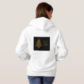Chique Kerstmis Luipaard Boom Hoodie (Achterkant volledig)