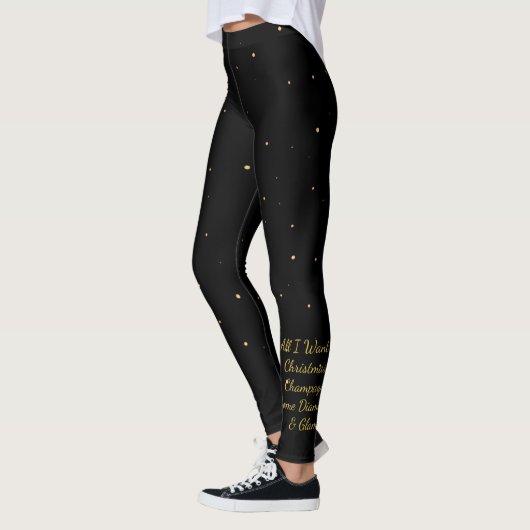 Chique Kerstmis Luipaard Boom Leggings (Links)