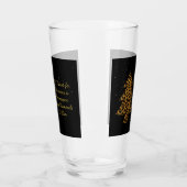 Chique Kerstmis Luipaard Boom Ontwerp Glas (Links)