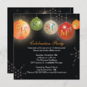 Chique kerstornamenten leuk kerstfeest kaart (Voorkant / Achterkant)