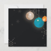 Chique kerstornamenten leuk kerstfeest kaart (Achterkant)