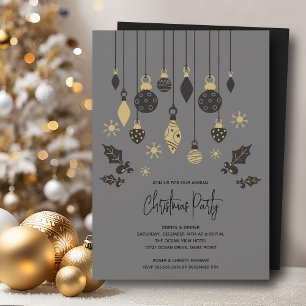 Chique kerstversiering kaart