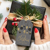 Chique kerstversieringen  cadeaulabel