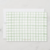 Chique kinderkamer rijm groen 1e verjaardag foto kaart (Achterkant)