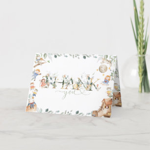 Chique kinderkamer rijm groen Baby shower Verjaard Bedankkaart