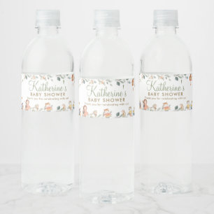 Chique kinderkamer rijm groen Baby shower Verjaard Waterfles Etiket