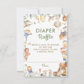 Chique kinderkamer rijm groen luier Raffle Kaart (Voorkant)