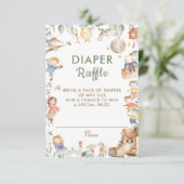 Chique kinderkamer rijm groen luier Raffle Kaart (Staand voorkant)